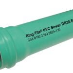 IPEX 39207 Sewer and Drain Pipe, 4 in, 4 m L, Green