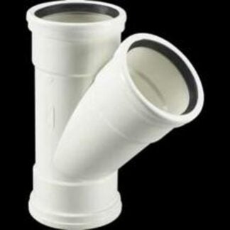 IPEX 043306 Gasketed Sewer Pipe Wye, 6 x 6 x 6 in, PVC