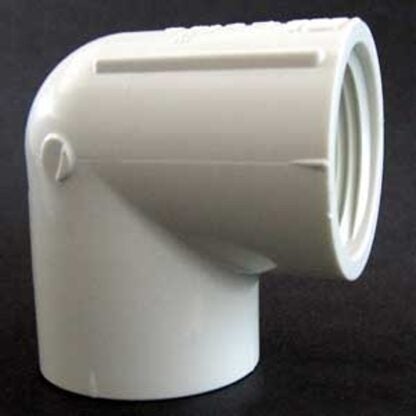 Xirtec 140 435538 Pipe Elbow, 1/2 in, FPT, 90 deg Angle, PVC, White, SCH 40 Schedule, 150 psi Pressure