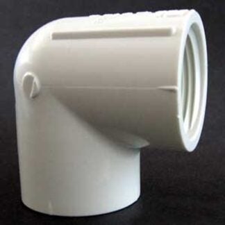 Xirtec 140 435539 Pipe Elbow, 3/4 in, FPT, 90 deg Angle, PVC, White, SCH 40 Schedule, 150 psi Pressure