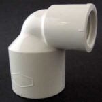 Xirtec 140 435515 Reducing Pipe Elbow, 3/4 x 1/2 in, Socket x FPT, 90 deg Angle, PVC, White, SCH 40 Schedule