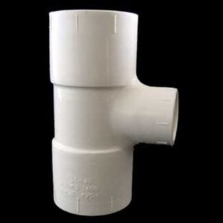 IPEX 435798 Reducing Pipe Tee, 1-1/4 x 3/4 in, Socket, PVC, White, SCH 40 Schedule