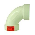 IPEX System 636 Series 296123 Pipe Elbow, 3 in, Hub, 90 deg Angle, PVC, SCH 40 Schedule