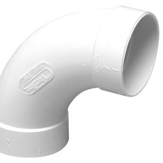 IPEX 201000 Pipe Elbow, 2 in, Socket, 90 deg Angle, PVC, White