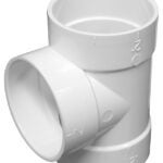 IPEX 201008 Short Pipe Tee, 2 in, Socket, PVC, White