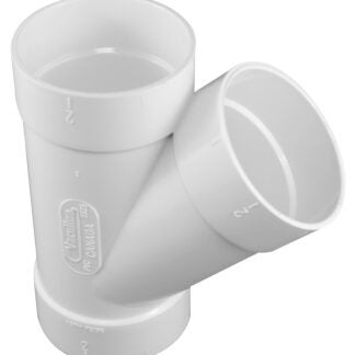 IPEX 201009 Pipe Wye, 2 in, Socket, PVC, White