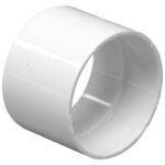 IPEX 201010 Coupling with Stop, 2 in, Socket, PVC, White