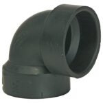 IPEX 027111 Pipe Elbow, 1-1/2 in, Hub, 90 deg Angle, ABS, SCH 40 Schedule