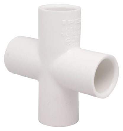 IPEX 435473 Pipe Cross, 1-1/2 in, PVC, SCH 40 Schedule