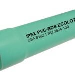 IPEX 003645 Sewer Pipe, 4 in, 10 ft L, Solvent Weld, PVC, Green