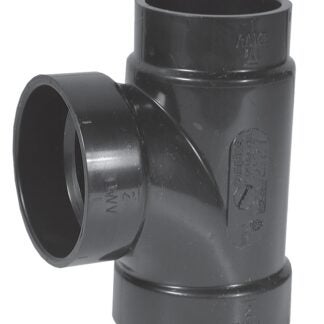 IPEX 027057 Sanitary Pipe Tee, 2 x 1-1/2 x 2 in, Hub, ABS