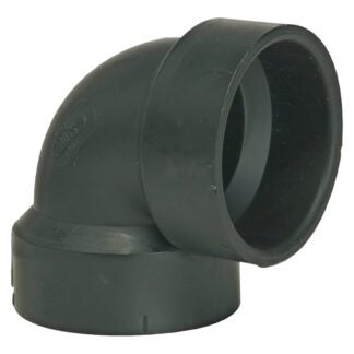 IPEX 027113 Pipe Elbow, 3 in, Hub, 90 deg Angle, ABS, SCH 40 Schedule