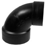 IPEX 027127 Reducing Pipe Elbow, 4 x 3 in, Hub, 90 deg Angle, ABS, SCH 40 Schedule