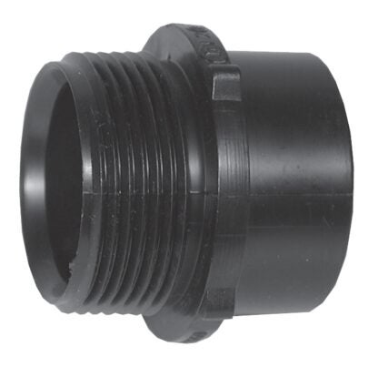 IPEX 027053 Trap Pipe Adapter, 2 in, Spigot x MPT, ABS, Black