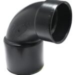 IPEX 027663 Closet Bend Pipe Elbow, 4 x 3 in, Spigot x Hub, Plastic