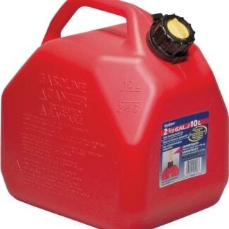 Scepter 07079 Gas Can with CRC, 2.5 gal Capacity, Polyethylene, Red