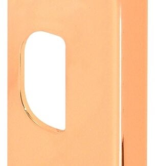 Defender Security U 9428 Strike Plate, 4-7/8 in L, 1-1/4 in W, Steel, Brass