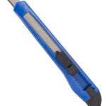 Vulcan JL54319 Utility Knife, 3-7/8 in L Blade, 5/8 in W Blade, High Impact Plastic Handle, Blue/Black Handle Sells in Quantity of 20