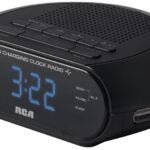 RCA RC207A Clock Radio, LED Display, Sleep and Snooze, Black Housing