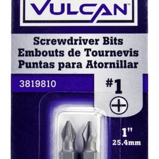 Vulcan 304572OR Screwdriver Bit, Hex Shank, S2 Chrome Molybdenum Steel