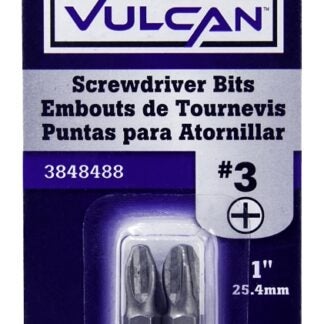 Vulcan 304732OR Screwdriver Bit, Hex Shank, S2 Chrome Molybdenum Steel