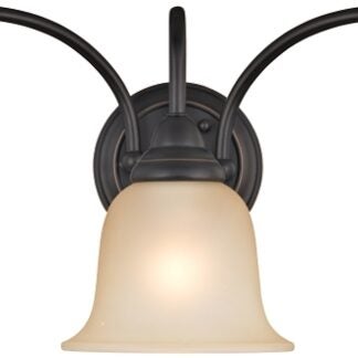 Boston Harbor LYB130928-3VL-VB Vanity Light Fixture, 60 W, 3-Lamp, A19 or CFL Lamp, Steel Fixture