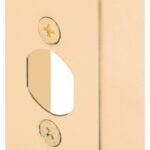 Defender Security U 9567 Door Edge Reinforcer, 1-3/4 in Thick Door, Solid Brass, Brass, 4-1/2 in H, 1 in W