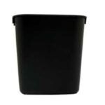 Rubbermaid FG295500BLA Waste Basket, 13 qt Capacity, Plastic, Black