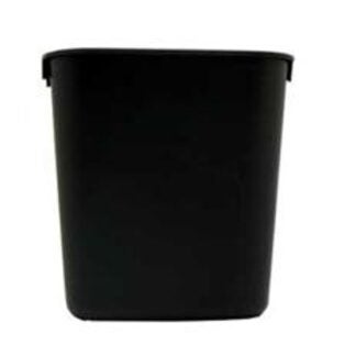 Rubbermaid FG295500BLA Waste Basket, 13 qt Capacity, Plastic, Black