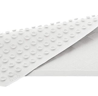 Rubbermaid Safti-Grip 1982726 Bath Mat, 28 in L, 16 in W, Rubber, White