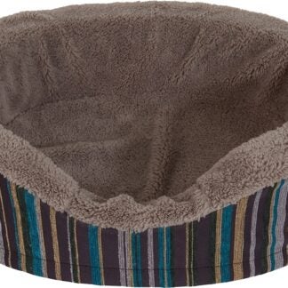 Aspenpet 27172 Pet Lounger, 18 in L, 14 in W, Oval, Twill Pattern, Orthopedic Polyurethane Foam Fill, Assorted