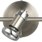 Canarm IT391A03BCH10 Track Lighting Fixture, 3-Lamp, Brushed Pewter/Chrome