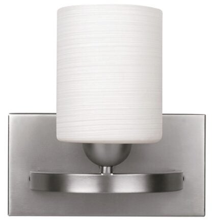 Canarm Hampton Series IVL370A01BPT Vanity Light, 120 V, 100 W, 1-Lamp, Steel Fixture, Brushed Pewter Fixture