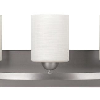 Canarm IVL370A03BPT Vanity Light, 100 W, 3-Lamp, A19 Lamp, Steel Fixture, Brushed Pewter Fixture