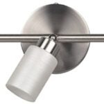 Canarm Margo Series IT359A03BPT9 Track Light Fixture, 120 W, 3-Lamp, Steel Track, Steel Head