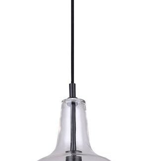 Canarm KEEVA IPL1059A01BK Pendant Light, 120 V, 60 W, 1-Lamp, Type A Lamp, Metal Fixture, Black Fixture