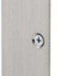 Defender Security U 10385 Deadbolt Strike Plate, 6 in L, 1-5/8 in W, Steel, Satin Nickel