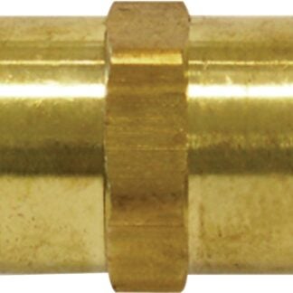 Topring 88.402 Hexagonal Hose Nipple, 1/4 in, FNPT, Brass