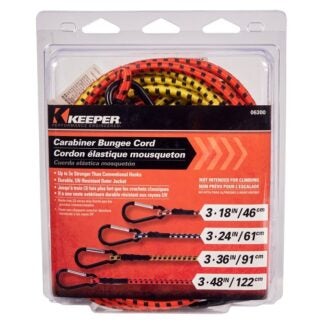 CARABINER BUNGEE CORD ASSORTED