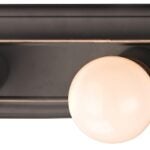 Boston Harbor 045234-VB Vanity Bar Fixture, 100 W, 4-Lamp, G Lamp, Steel Fixture, Venetian Bronze Fixture