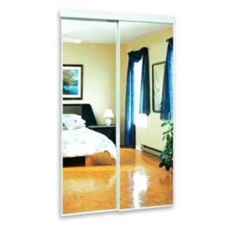 SGA 3610 Sliding Door, 36 in W, 80-1/2 in H, Steel Door, White