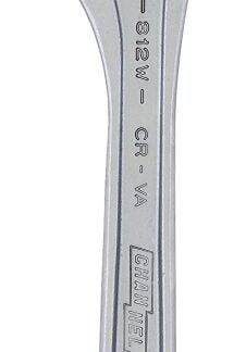 Channellock WIDEAZZ Series 812W Adjustable Wrench, 12 in OAL, 1-1/2 in Jaw, Steel, Chrome, Plain-Grip Handle