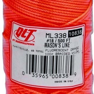 Marshalltown ML338 Mason Line, 500 ft L Line, Fluorescent Orange Line