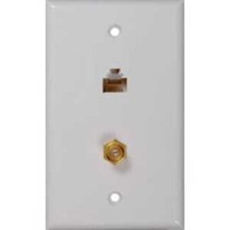 Voxx CTPH557 Series CTPH557R Wallplate, White