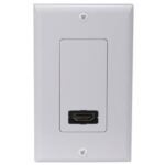 Voxx CDH200F Wallplate, 1-Gang, White