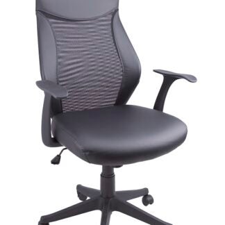 Simple Spaces FY-1352-9 Office Chair, 25-1/4 in W, 26.25 in D, 43.75 to 47.75 in H, Polypropylene Frame