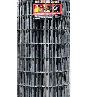 Jackson Wire 10 01 40 14 Welded Wire Fence, 100 ft L, 60 in H, 2 x 4 in Mesh, 12-1/2 Gauge, Galvanized