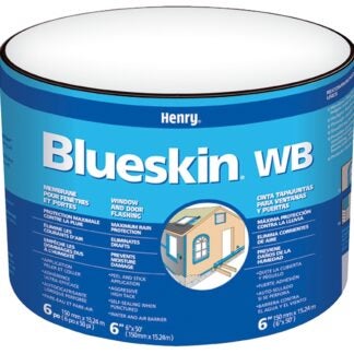 Blueskin WB BH200WB4559 Window and Door Flashing, 50 ft L, 4 in W, Blue, Self-Adhesive