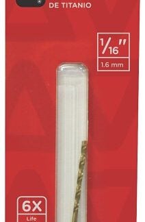 Task T90116 Drill Bit, 1/16 in Dia, 1/PK