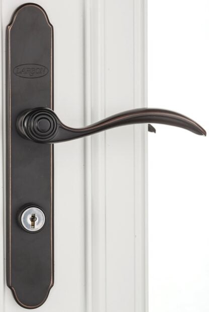 Larson QuickFit Series 20297857 Door Handleset, Metal, Aged Bronze